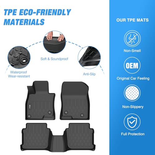 Nilight TPE Floor Mats for Mazda 6 2014 2015 2017 2018 2019 2020 2021, All Weather Custom Fit Heavy Duty Floor Liners - color: 2014-2021 Mazda 6