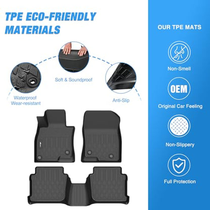 Nilight TPE Floor Mats for Mazda 6 2014 2015 2017 2018 2019 2020 2021, All Weather Custom Fit Heavy Duty Floor Liners - color: 2014-2021 Mazda 6