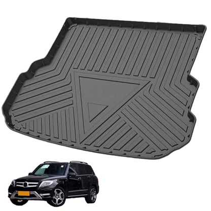 Elsetyler Custom Fit for Cargo Liner Mercedes-Benz GLK 2008-2015 - Black TPE All Weather Heavy Duty Waterproof Rear Cargo Tray Trunk Floor Mat Protector - color: Mercedes-Benz GLK 2008-2015