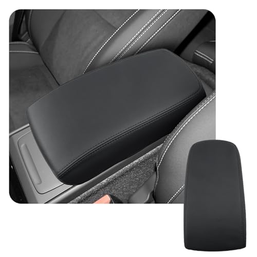 CDEFG for 2025 2026 Volvo XC40 Center Console Cover, for 2019-2025 2026 Volvo XC40 Accessories Armrest Cover XC40 Middle Console Pad Arm Rest Cushion Leather Cover - color: Thin Leather for XC40