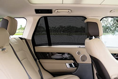 Autopect Side Window Sunshade Sock Screen-Shade (Pack of 2) – Block Sun Rays to Keep Car Interior Cool and Comfortable – Elasticized Universal Fit Mesh Sun Shade for Car, Truck, SUV, Van