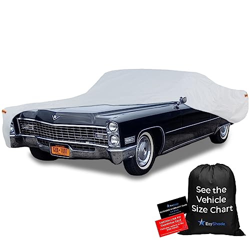 EzyShade 10-Layer Waterproof Sports Car Cover. See Vehicle Size-Chart for Accurate Fit. All Weather Outdoor Covers. Thunderbird Impala Grand Fury Classic Cars. Sun Snow Rain. Size C7 (See SizeChart) - color: Reflective, size: C7 - See Vehicle Size Chart