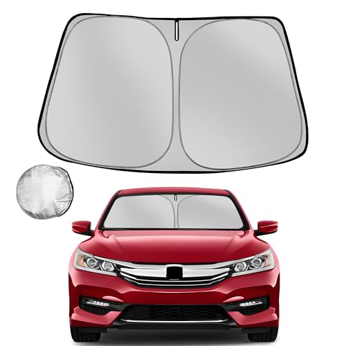 Windshield Sun Shade for 2013-2017 Honda Accord Foldable Sun Sunshade for Car Front Window Blocks UV Rays and Heat Automotive Interior Protector Custom Fit Accessories - size: for 2013-2017 Honda Accord