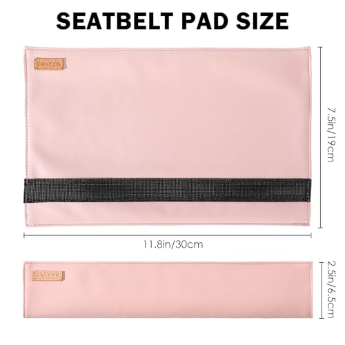 2-Pack Seat Belt Covers, Universal Car Seat Belt Pads Protector for Comfortable Driving, Relief Neck & Shoulder Pain, Fits All Cars & Backpack Straps (05-Pink) - color: 05-Pink