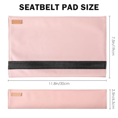 2-Pack Seat Belt Covers, Universal Car Seat Belt Pads Protector for Comfortable Driving, Relief Neck & Shoulder Pain, Fits All Cars & Backpack Straps (05-Pink) - color: 05-Pink