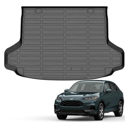 Auxko All Weather Cargo Liner Fit for Honda HRV Include Hybrid 2023 2024 2025 2026 TPE Rubber Trunk Mat HR-V Accessories All Season Guard Odorless Anti-Slip Cargo Mat Black - size: hrv|2023-2026|cargo mat