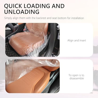50PCS Disposable Car Seat Covers Provide Temporary Protection,Plastic Seat Covers for Cars Keep Car Interior Tidy,Universal Car Accessories & Car Seat Protector for Most Cars