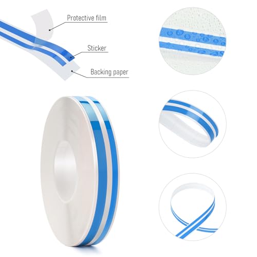 Car Pinstriping Tape, 32Ft Car Vinyl Striping Tape Stripe Decal Waistline Body Side Striping Tape Emblems Trim for DIY Car Racing Motorcycle SUV Pickup (Blue) - color: Blue-1
