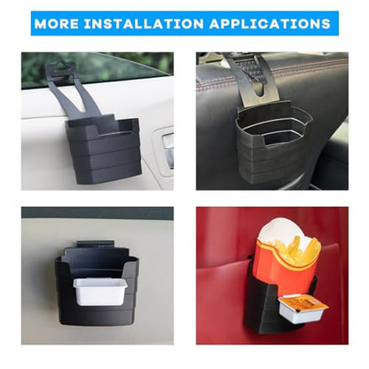Car French Fry Holder, Multi-Purpose Vehicle French Fries Cup Holder with Sauce Holder, Auto Air Outlet Fast Food Drink Cup Holder Expander for Small Items, Car Accessories