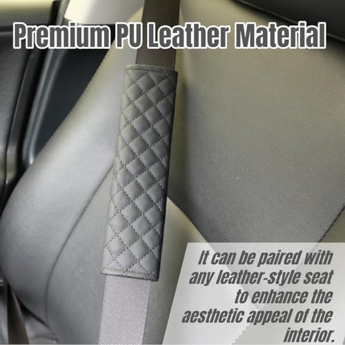 KAELTHAS 2 PCS Car Seat Belt Cover Pad Cushions Comfortable Driving Interior Accessories for Car SUV Truck Tractor Golf Cart UTV (Diamond Pattern) - style: Diamond Pattern