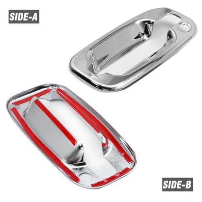Anxingo 2 Pcs Chrome Door Handle Covers, Replacement for Chevrolet Tahoe/Silverado/Suburban 00-06, Replacement for GMC Sierra 96-06 / Yukon 00-06, with Passenger Keyhole