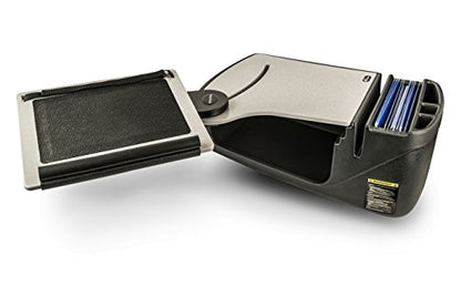 AutoExec Reach Car Desk for Your Vehicle Workstation and Mobile Office, Front Seat, with 400 watt Power Inverter - color: Grey, style: 400 watt Power Inverter