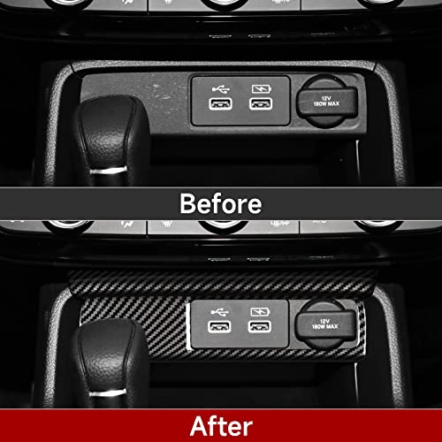 Car Cigarette Lighter Cover Decals for 2022 2023 2024 2025 Honda Civic 11th Gen Accessories ABS Carbon Fiber Stickers - color: Cigarette Lighter Panel
