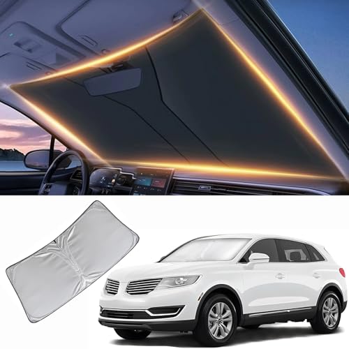 Windshield Sun Shade for Lincoln MKX Front Window Shades Cover for 2007-2018 MKX Windshield Sun Visor Protector Car Accessories - size: for Lincoln MKX 2007-2018