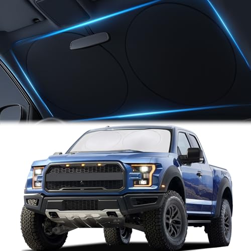 Magnelex Car Windshield Sunshade | Innovative No-Light-Pass Technology for Maximum Protection | Foldable Sun Shade Keeps Your Vehicle Cool | Fit for Cars, Trucks, and SUVs | X-Large (65.7 x 36.4 in) - size: X-LARGE - (65.7" x 36.4")