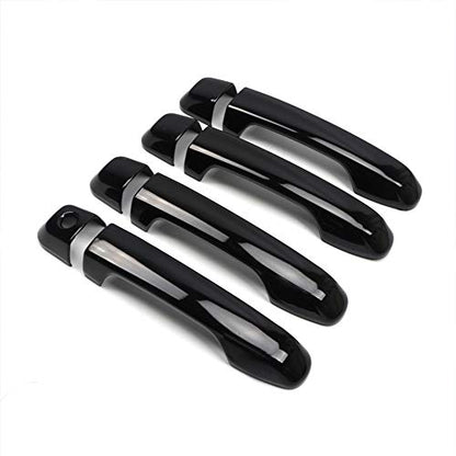 ITrims Door Handle Cover Trim for Toyota 4Runner 4WD N280 2010-2023 2018 2019 2020 2021 Car Styling Accessories Exterior Door Handles 8PCS Black ABS(No Smart Key Holes) - size: No Smart Key Holes