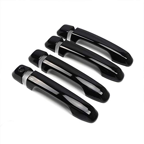 ITrims Door Handle Cover Trim for Toyota 4Runner 4WD N280 2010-2023 2018 2019 2020 2021 Car Styling Accessories Exterior Door Handles 8PCS Black ABS(No Smart Key Holes) - size: No Smart Key Holes