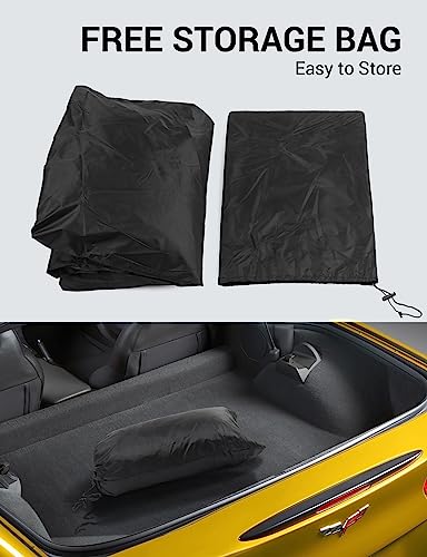 Proadsy 2026 Upgrade Car Cover Custom Fit for Corvette C6 Stingray Z06 Z51 2005-2013 Windproof All Weather Waterproof Sun Rain UV Dust Snow Protection Outdoor Covers - size: Corvette C6