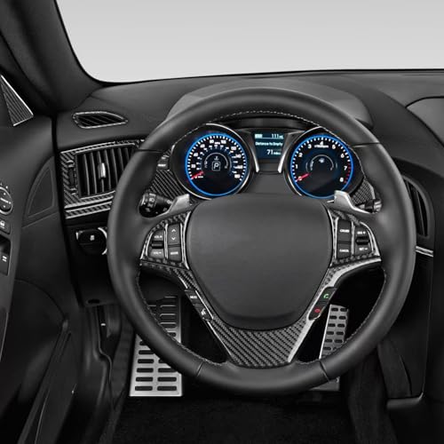 Car Decals Decorations Set Steering Accent, Instrument Panel Cover Trim Stickers Compatible with Hyundai Genesis Coupe 2013 2014 2015 2016 Interior Accessories - color: Dashboard&steering Set