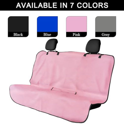 DXNQ Car Towel Seat Cover, Waterproof Sweating Non-Slip Premium Soft Towel Carseat Protector, Universal Machine Washable Car Truck SUV Front Seat Cover for Gym Workout Beach Hiking (Pink, Rear) - color: Pink, 1pc, Rear