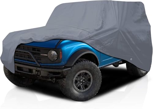 5 Layer Car Cover – for Suzuki Samurai 1986 1987 1988 1989 1990 SUV 2-Door Semi Custom Fit Waterproof Full Coverage All Weather Windproof Scratch Resistant Outdoor Automobile