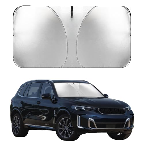 Windshield Sun Shade/car Windshield Sun Shade/car Sun Shade，Thickened, Solid, Strong Support Without Sagging，Suitable for Vehicle Models Such as sedans and SUV，Foldable, Storage Bag (Large)