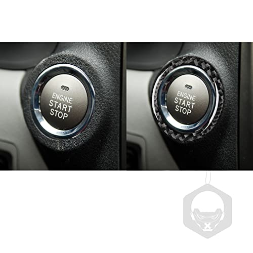 NVCNX Real Premium Carbon Fiber for Lexus IS250 is 250 IS350 2006-2013 2007 2008 2009 2010 2011 2012/ IS250C IS350C 2010-2015 Accessories Car Engine Push Start Ignition Button Cover Interior Trim 1PC - color: Engine Start Stop Switch