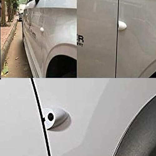 EWAY 2PCs Car Door Blind Spot Side View Camera, Self-Adhesive Screw-Free, Mini Style, Support Upside Down Flip Image, 92° Angle Blindspot Camera for Pickup Trucks SUVs Vans RVs Trailers - White