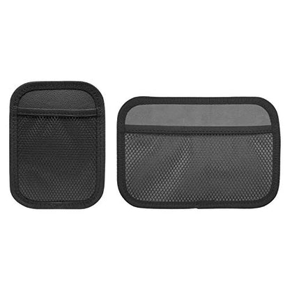 INNOLIFE Car Net Pocket Side Clutter Scattered Storage Phone Holder Strong Paste Organizer 8"x5.75"(1pcs L+1 pcs S) - size: 1 Large+1 Small