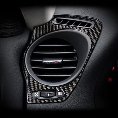 NVCNX Real Premium Carbon Fiber for Lexus IS250 is 250 IS350 2006-2013 / IS250C IS350C 2010-2015 Accessories Car Dash Dashboard Sides Defogger Air Vent Frame Cover Interior Trim Sticker Decal 3PCs - color: Dashboard Air Vent Kit