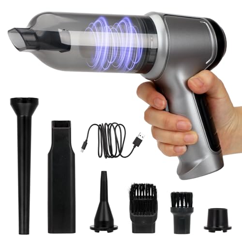 Car Vacuum Cleaner Cordless, 3 in 1 Handheld Vacuums Brushless Motor High Power 12500PA Compressed Air Dusters Cordless Vacuum Cleaners for Car Home