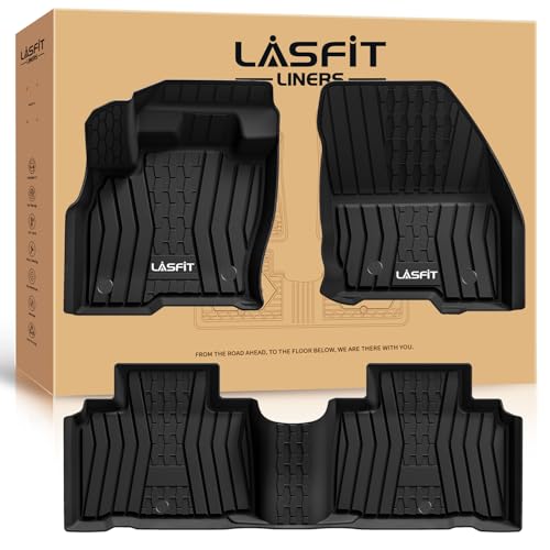 LASFIT Floor Mats Fit for Lincoln Nautilus 2019-2023/ for Lincoln MKX 2018 2017 2016 All Weather Floor Mats Custom Fit Floor Liner TPE Car Mats,1st and 2nd Row,Black - size: 2016-2018|For MKX|2019-2023|For Nautilus|Floor Mat