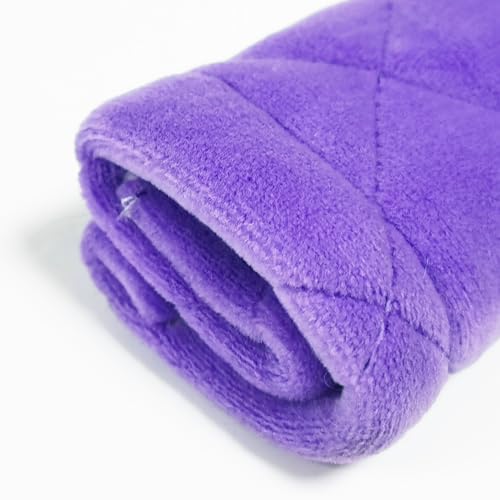 Amooca Soft Automotive Seat Belt Cover Seatbelt Shoulder Pad Neck Protector Cushions Universal Fit SUV Trucks Backpack 2 PCS Violet 10.2in - color: Purple, size: 10.2in-2pc