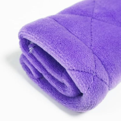 Amooca Soft Automotive Seat Belt Cover Seatbelt Shoulder Pad Neck Protector Cushions Universal Fit SUV Trucks Backpack 2 PCS Violet 10.2in - color: Purple, size: 10.2in-2pc