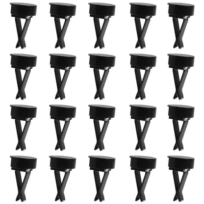 Bonsicoky 20 Pcs Square Head Car Vent Clips with Round Plastic Slot Head, Air Freshener Clips for Office Home Car Air Conditioner Outlet, Black - color: Black(with Round Slot Head), size: 20 Pcs
