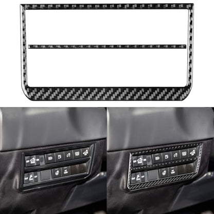 NVCNX Real Premium Carbon Fiber for Toyota Tundra 2022-2026 / Sequoia 2023-2026 2024 2025 Truck Pickup SUV Car Dash Driver Side Button Panel Cover Interior Trim Accessories Overlay Sticker Decal 2PCs - color: Dash Driver Side Button Panel Trim