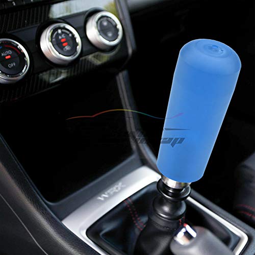 EZAUTO WRAP Blue Shift Knob Stick Frosted Matte Crystal Bubble Long Throw Gear Shifter 15cm - color: Matte Blue, size: 15cm
