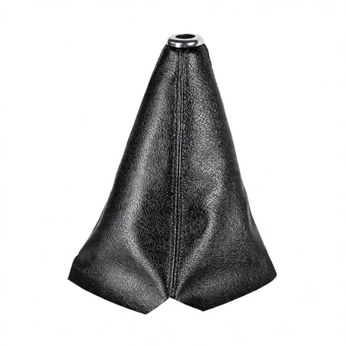 Automotive Shift Knob Dust Cover, Leather Construction, Shifter Boot Cover Replacement Part, Universal Fit for Manual/Automatic Transmissions Automotive Interior Accessories (Black) - color: Black