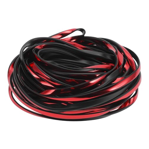 Universal Car Door Edge Guards, Exterior 39.37ft U-Shaped Door Scratch Protection Guard PVC Chrome Red, 1 Pc - color: Chrome Red, size: 39.37ft(12M)