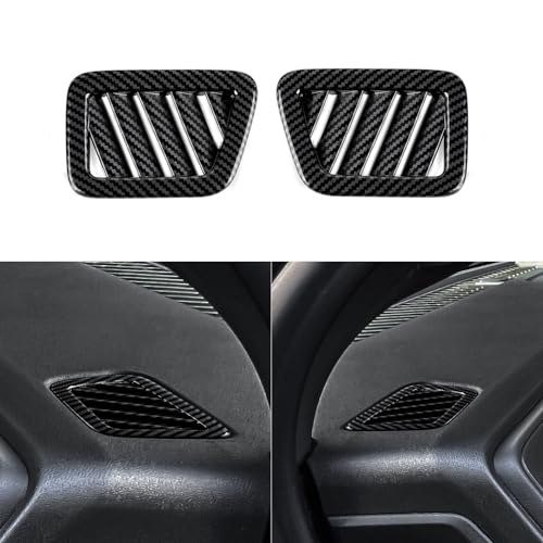 Car ABS Carbon Fiber Sticker Side Air Vent Outlet Cover Interior Trim Decal for Chevrolet Colorado/GMC Canyon 2023 2024 2025 2026 Accessories - color: Side Air Vent Outlet Decal