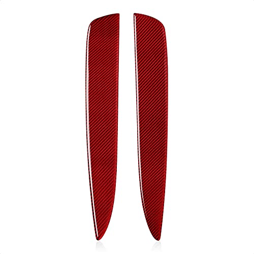 Car Rear Armrest Sticker Carbon Fiber Decal Interior Trim Cover for Chevrolet Camaro 2010 2011 2012 2013 2014 2015 Accessories - color: Rear Armrest