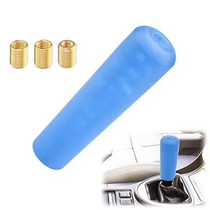 EZAUTO WRAP Blue Shift Knob Stick Frosted Matte Crystal Bubble Long Throw Gear Shifter 15cm - color: Matte Blue, size: 15cm