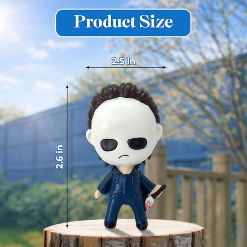 GENANY 3D Resin Horror Movie Killer Character Car Air Freshener Vent Clips, Spooky Car Freshener, Horror Air Freshener, Gothic Gifts for Women and Men, Cool Spring Gifts For Horror Fans - style: 05. Killer Character