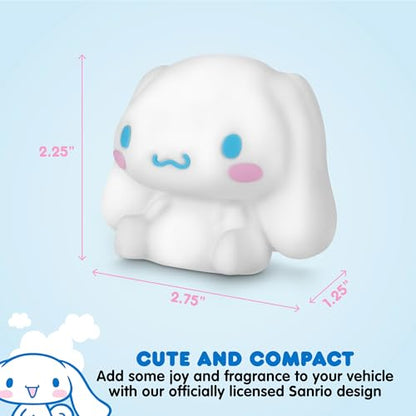 Sanrio Cinnamoroll Car Trunk Organizer, Steering Wheel Cover, Air Freshener & Refill – Cute, Collapsible, Heavy-Duty Storage & Car Accessories for Groceries, Tools, Travel – 12.5"L x 12.5"W x 9"H - style: Pack Cinnamoroll