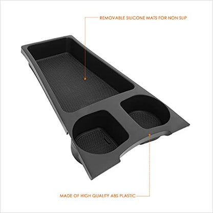 Oe Style Front Center Console Organizer Storage Box Cup Holder Assembly Compatible with 10-15 Toyota Prius