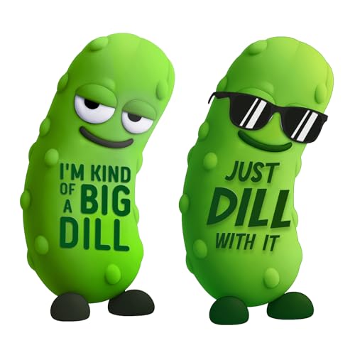 GENANY 3D Pickle Car Air Freshener, Spooky Air Freshener Vent Clips, Horror-themed Car Accessories, Funny Gifts for Women Men Horror Fans, Scary Decorations - style: Pickle 1
