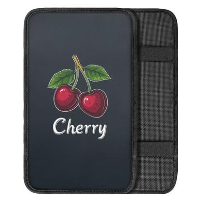 Dreaweet Car Center Console Cover Cute Cherry Car Accessories Arm Rest Cover Pad Comfort Anti-Scratch Middle Console Cover Universal Fits for SUV Trucks Sedan - color: Cherry