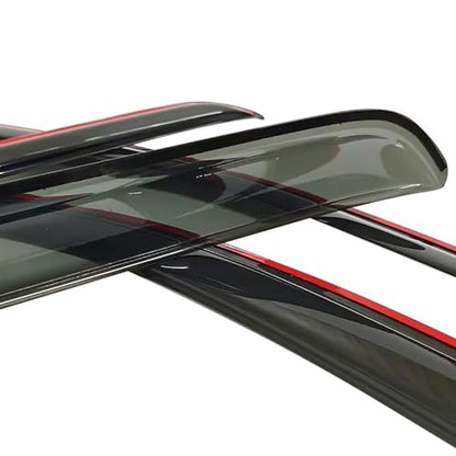 in-Channel Rain Guards 4-Piece Compatible with 2019-2025 Dodge RAM 2500 3500 Crew Cab Window Visors Side Window Deflectors Vent Visor Shield Shade - size: 2019-2025 Dodge RAM 2500/3500 Crew Cab