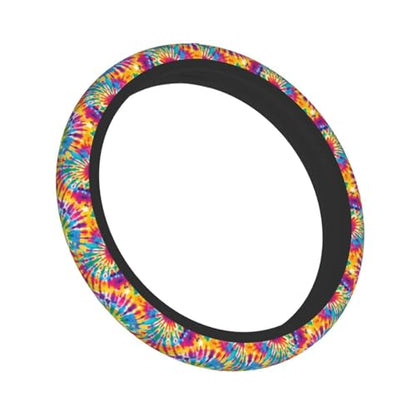 Tie Dye Steering Wheel Covers Non Slip Neoprene Universal 15 Inch Steering Wheel Protector Car Cover for Men Women - color: Tie Dye