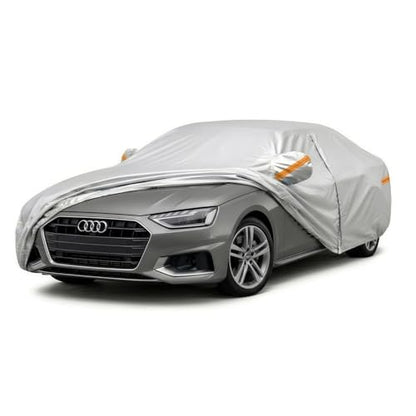 All-Weather Audi A4/S4 Car Cover Waterproof All Weather, Heavy Duty Car Tarp Custom Fit for 2009-2026 Audi A4, S4, Sedan, Avant, Quattro, Premium Plus, Prestige, S Line - size: Audi A4/S4 2009-2026